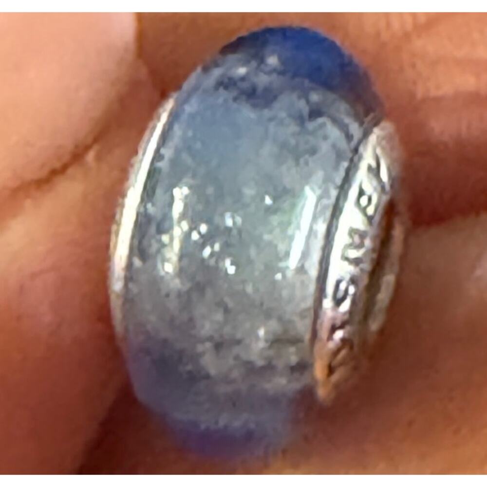 Pandora Disney Cinderella Blue Murano Glass Sterling Silver Charm S925 ALE - Picture 6 of 15